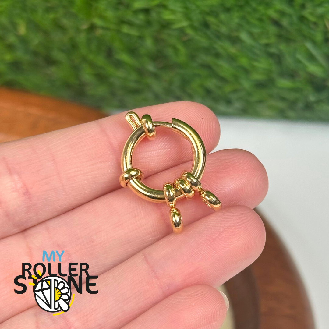 Fermoir à ressort doré en acier inoxydable - Accessoires pour bijoux