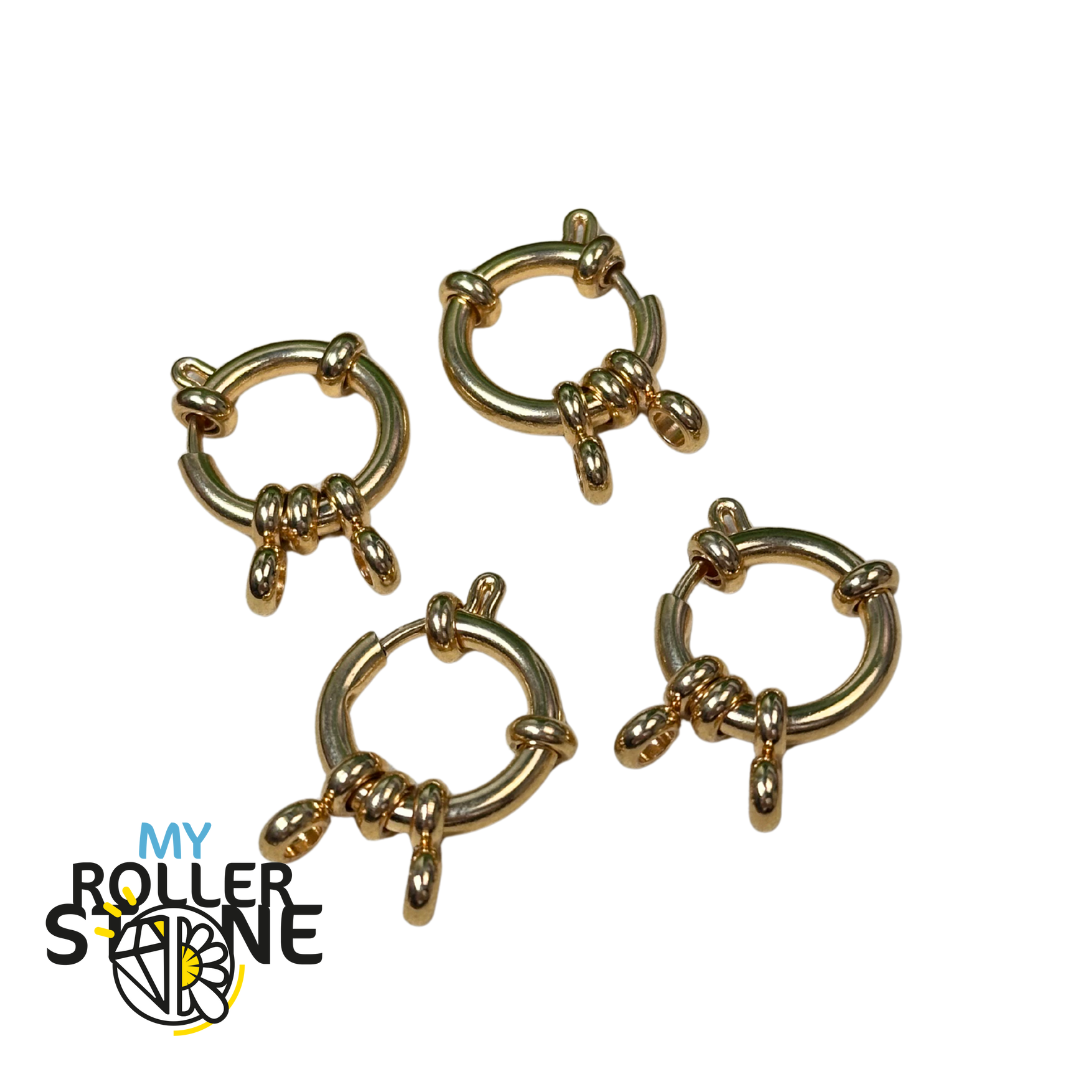 Fermoir à ressort doré en acier inoxydable - Accessoires pour bijoux