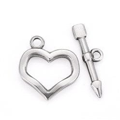 fermoir en t coeur or
