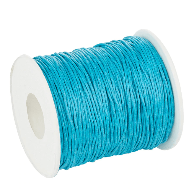 Fil ciré macramé bleu - Fil pour bijoux