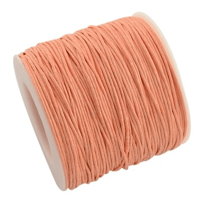 Fil macramé ciré orange