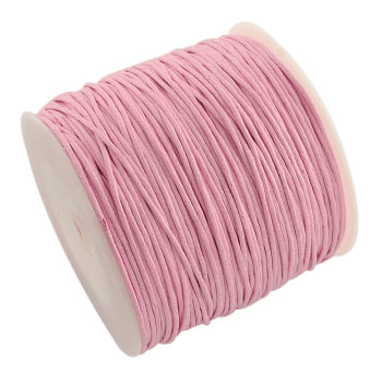 Fil macramé ciré rose
