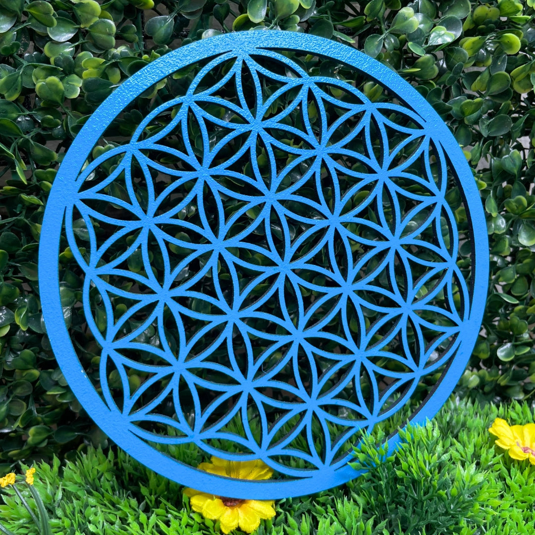 Fleur de Vie Colorée en Bois Violet