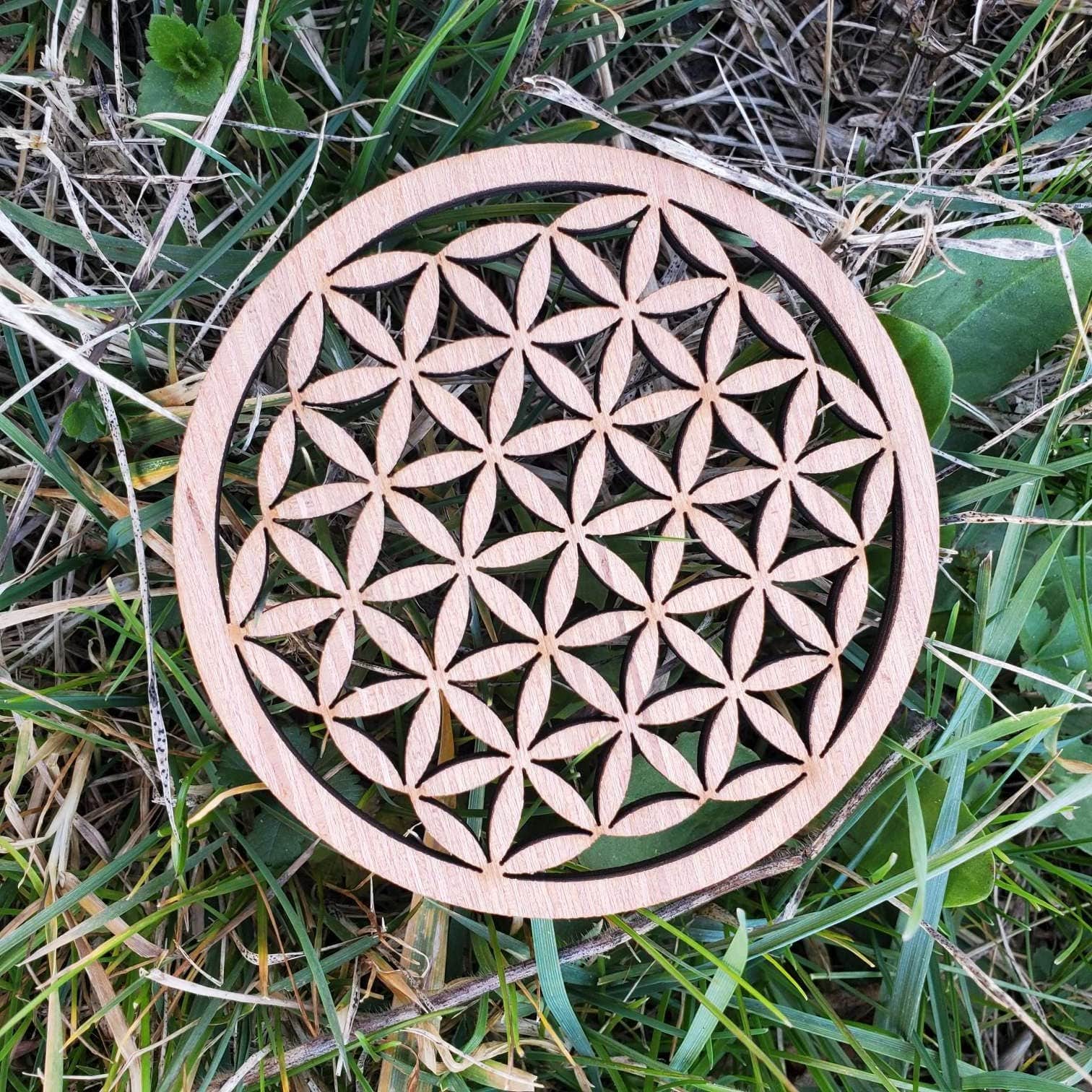 Fleur de Vie en bois 9 cm