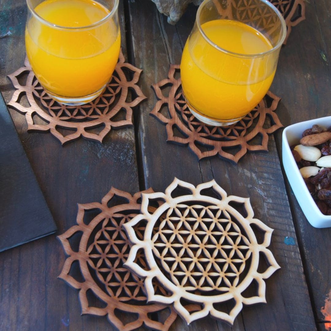 Fleur de Vie en bois d'okoumé