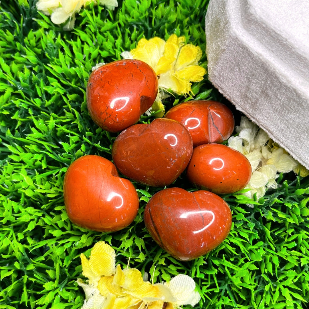 Grand Coeur Jaspe rouge