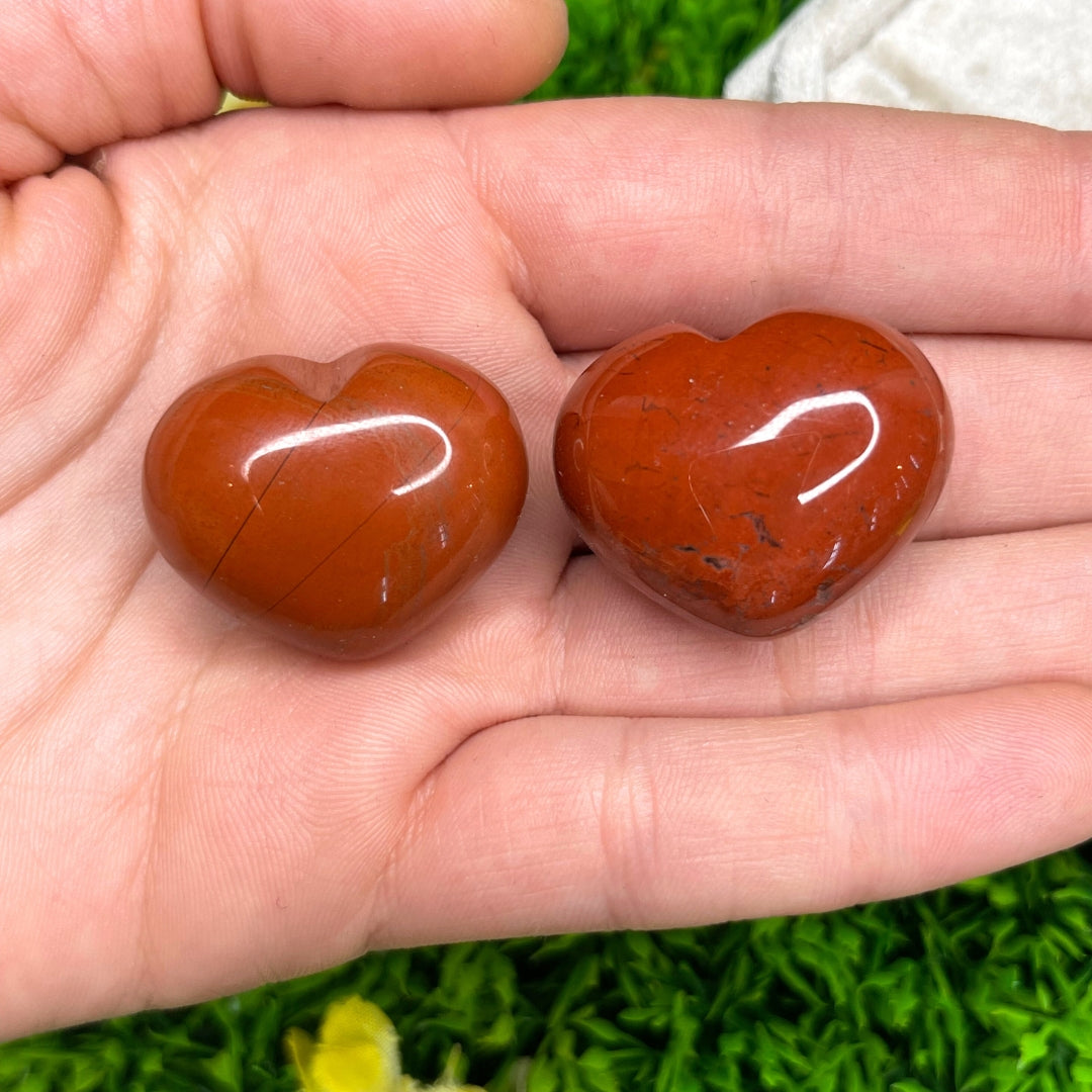 Grand Coeur Jaspe rouge
