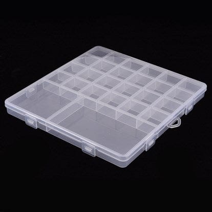 Grand Stockage de perles 24 compartiments - Rangements pour loisirs créatifs