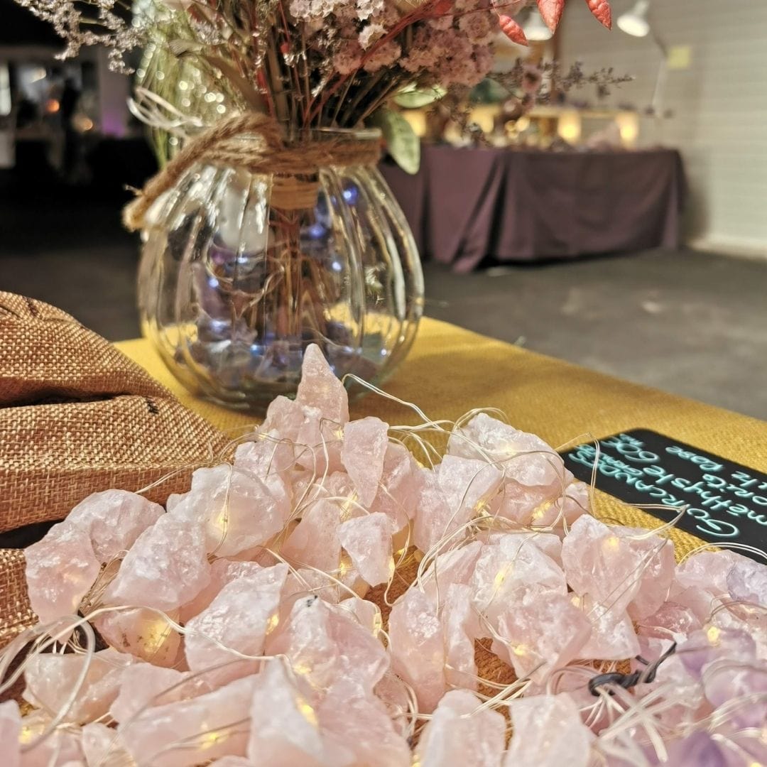 Guirlande quartz rose