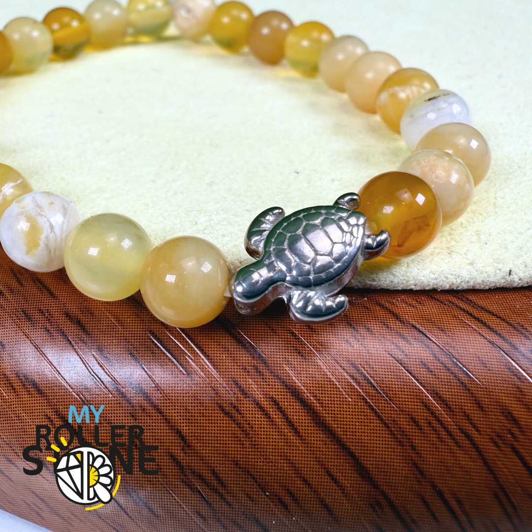 Perle acier inoxydable Tortue