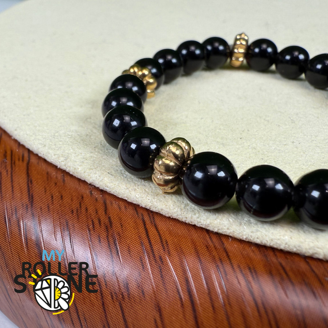 Perles d'espacement en acier inoxydable motif fleur (Deux couleurs)