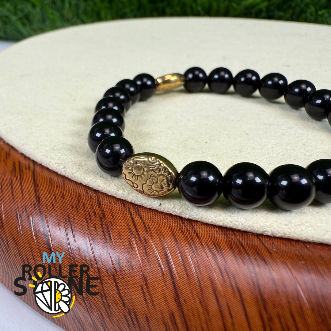 Perle acier inoxydable ovale soleil