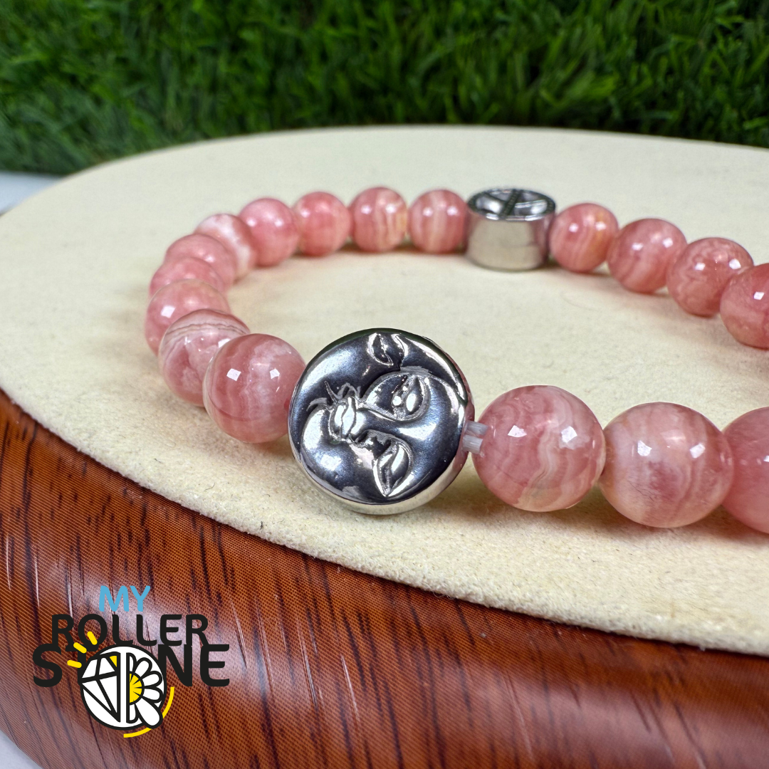 Perle Acier inoxydable Lune Soleil Visage