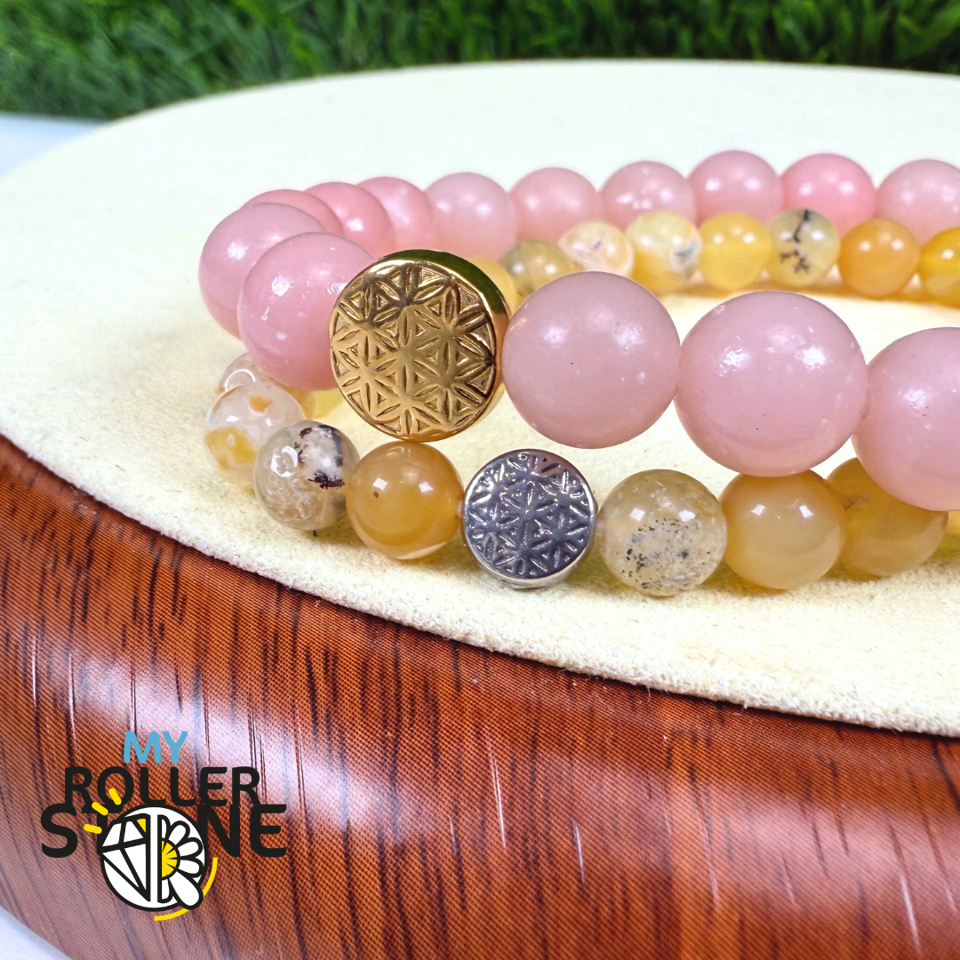 Perle Fleur de vie en Acier inoxydable (deux tailles)