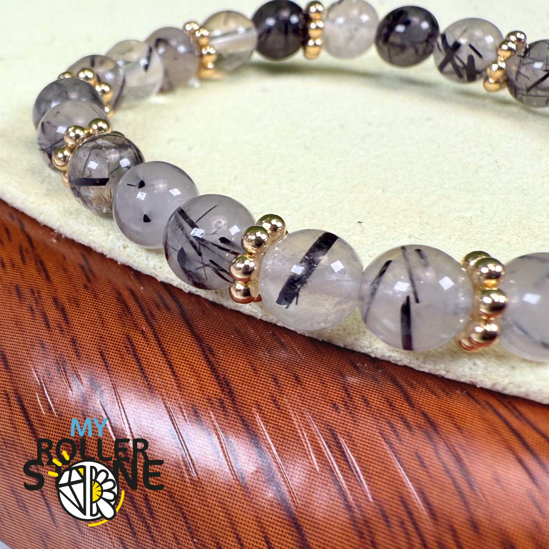 Perles d'espacement en acier inoxydable 304 motif fleur (Deux tailles)