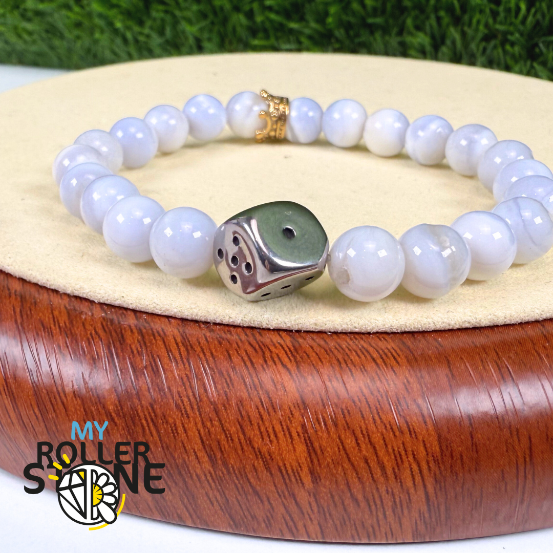 Perle acier inoxydable Dé