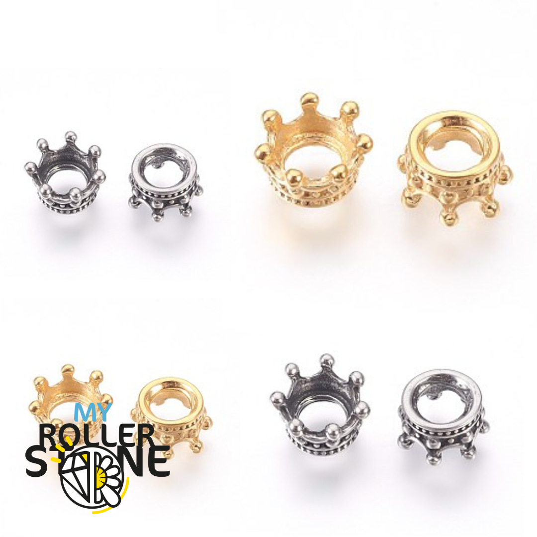 Perle acier inoxydable Couronne