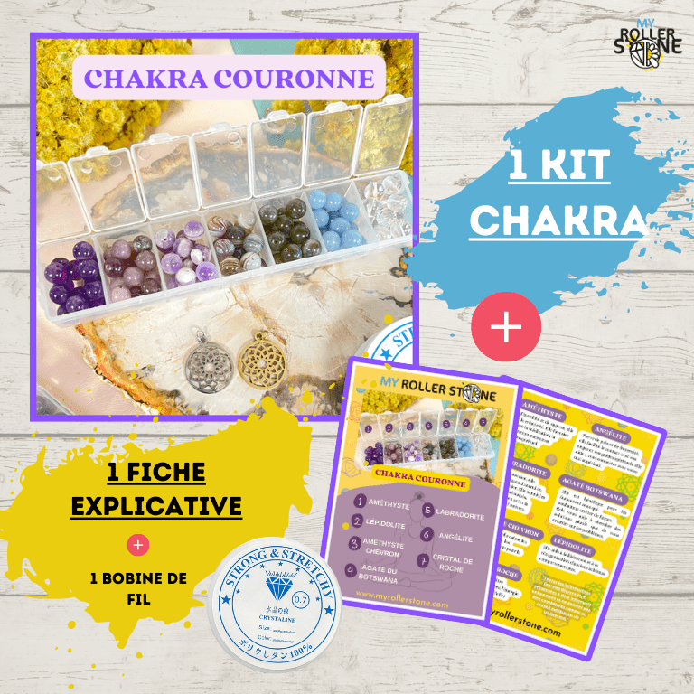 Kit perle chakra Couronne - Kits de fabrication de bijoux