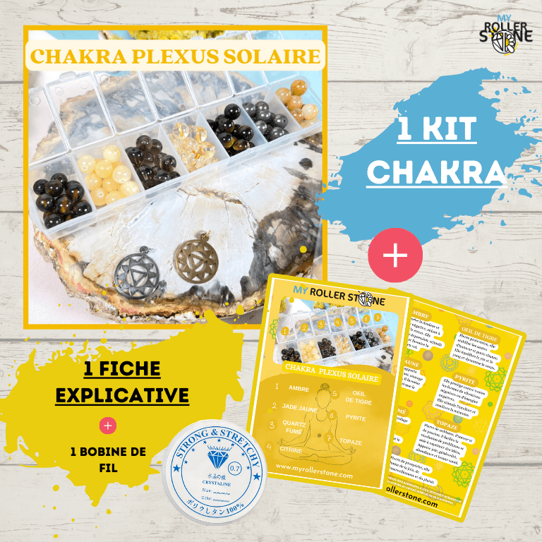 Kit perle chakra Plexus solaire - Kits de fabrication de bijoux