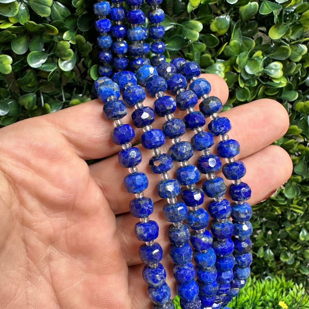 Perle Lapis Lazuli Rondelle facettée