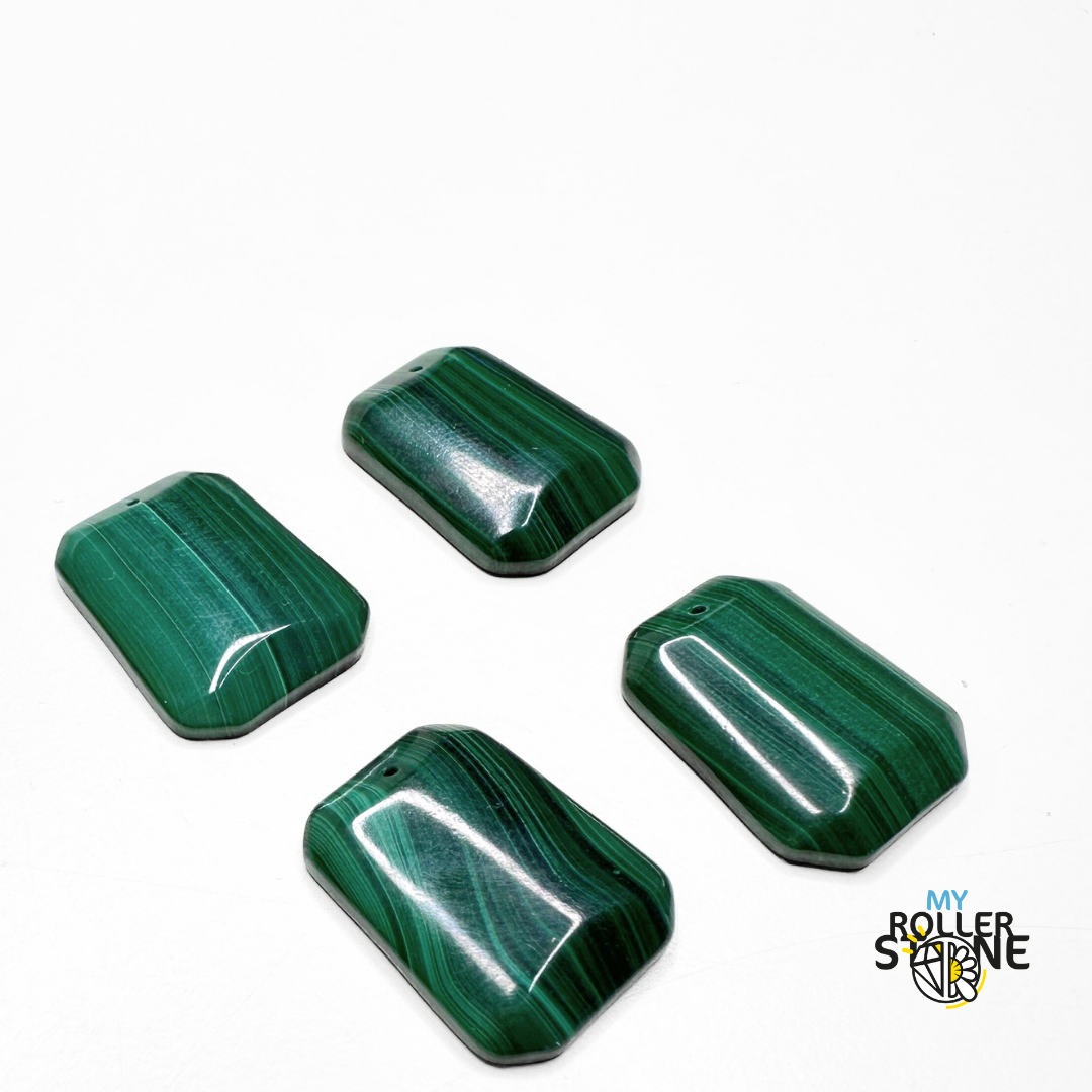 Pendentif rectangulaire Malachite