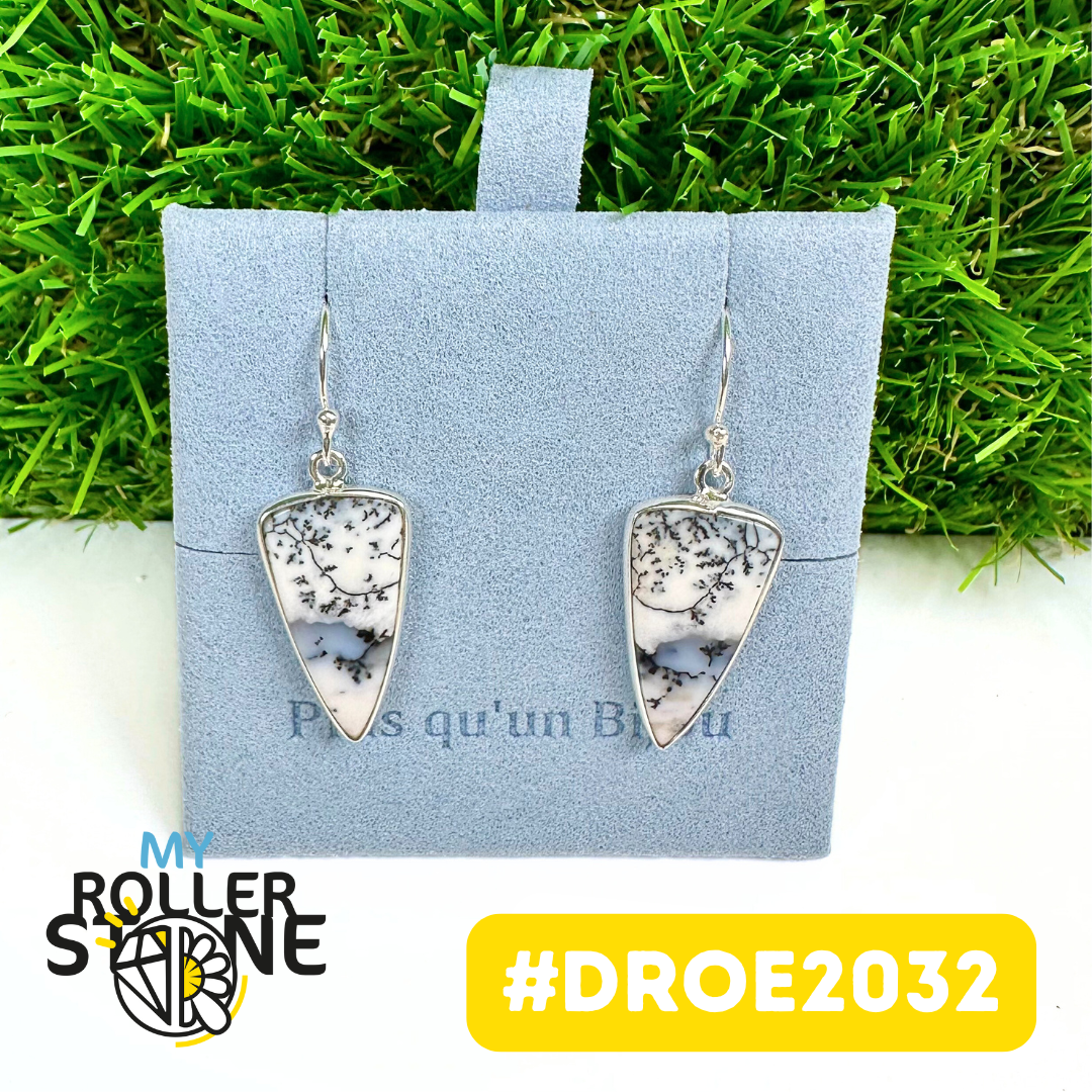 Boucles d'Oreilles Opale Dendritique #DROE2032