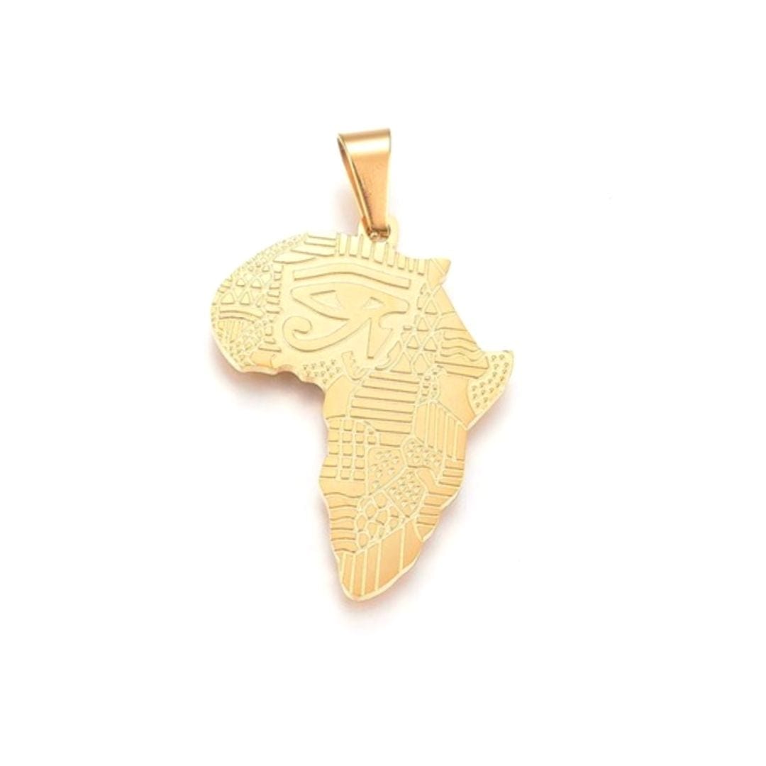 Pendentif afrique or