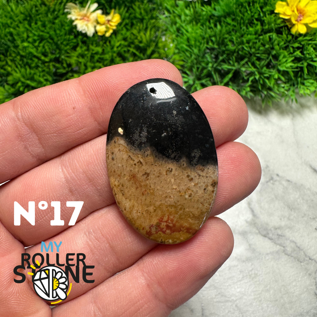 Pendentif Agate Racine de Palmier - 17