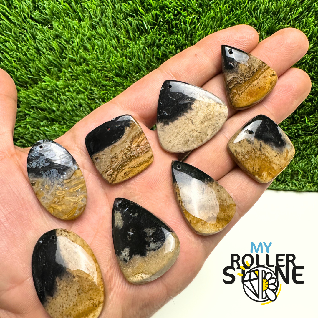 Pendentif Agate Racine de Palmier