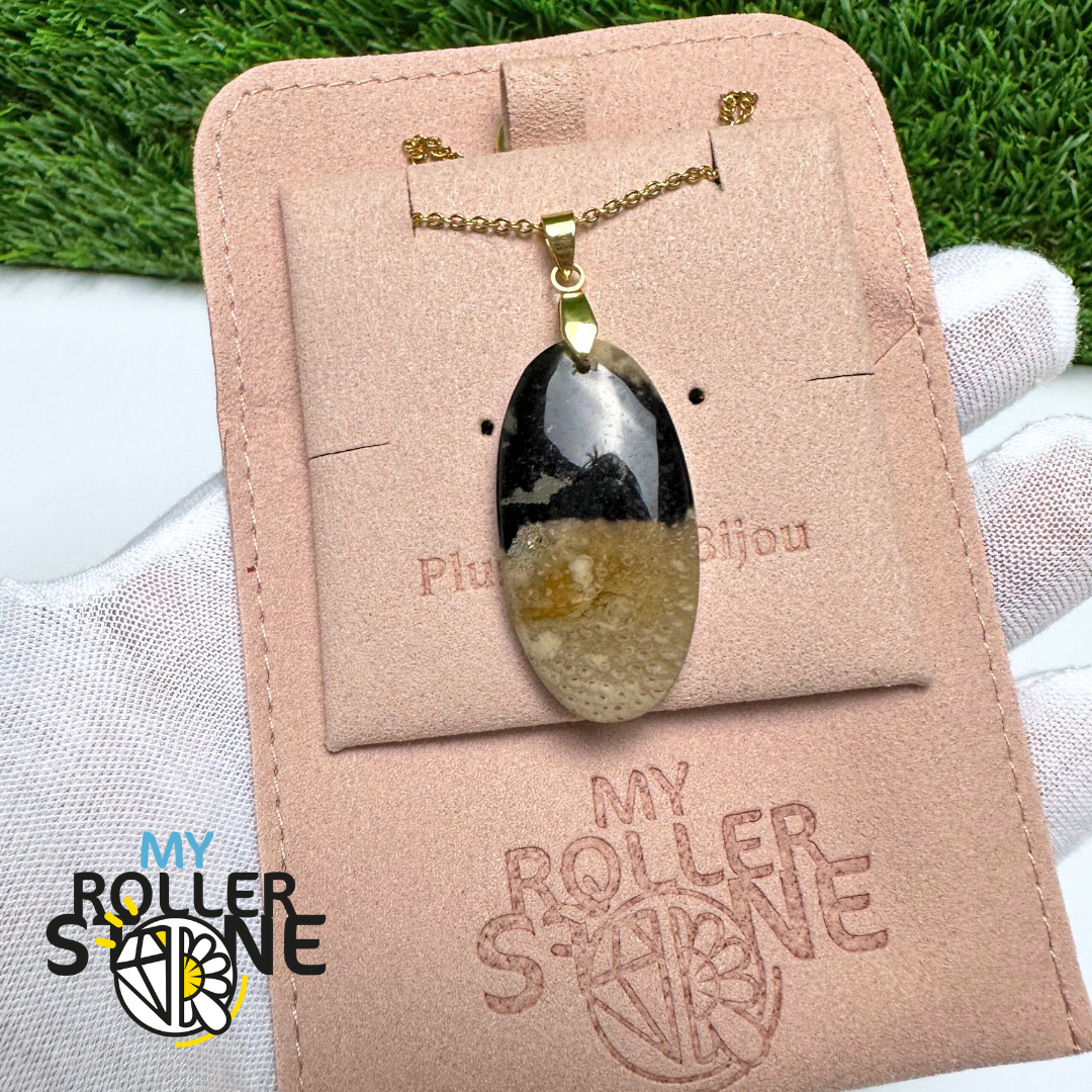 Pendentif Agate Racine de Palmier