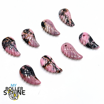 Pendentif Aile d’Ange Rhodonite Australienne - Breloques et pendentifs