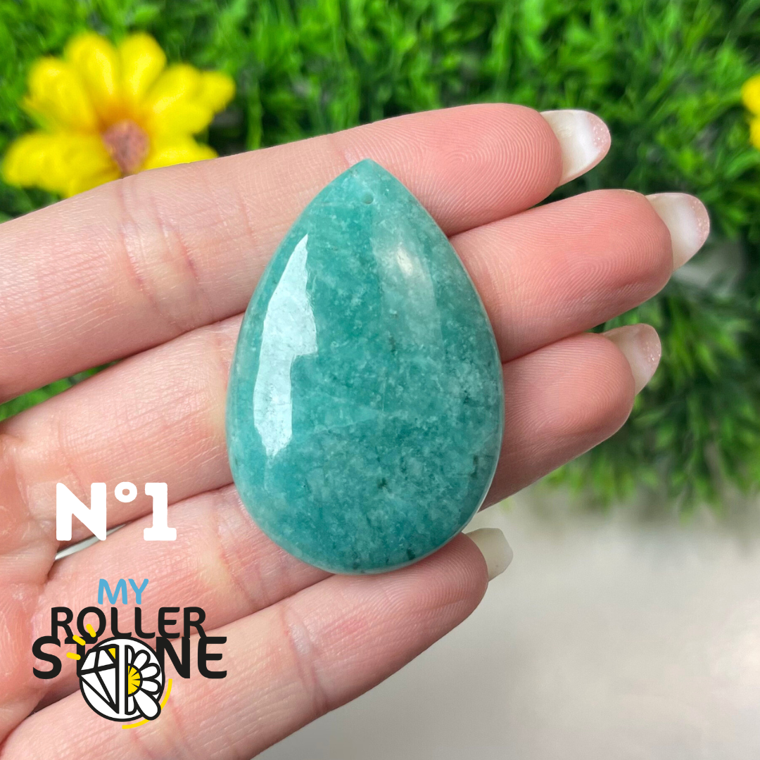 Pendentif Amazonite Brésil 5A - 1