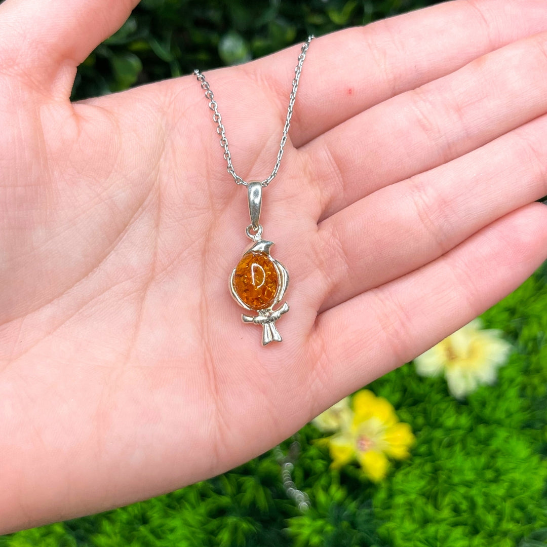 Pendentif Ambre Faucon