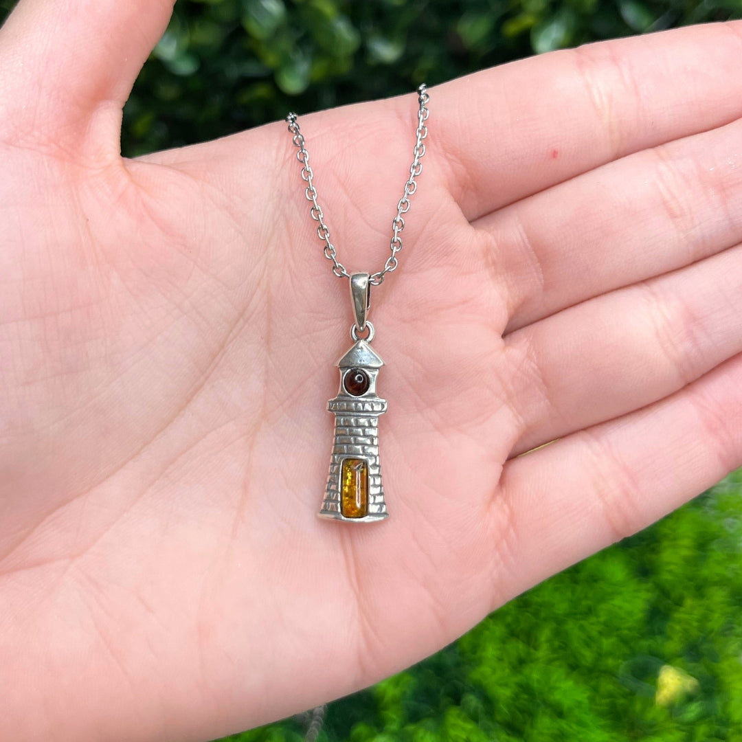 Pendentif Ambre Phare