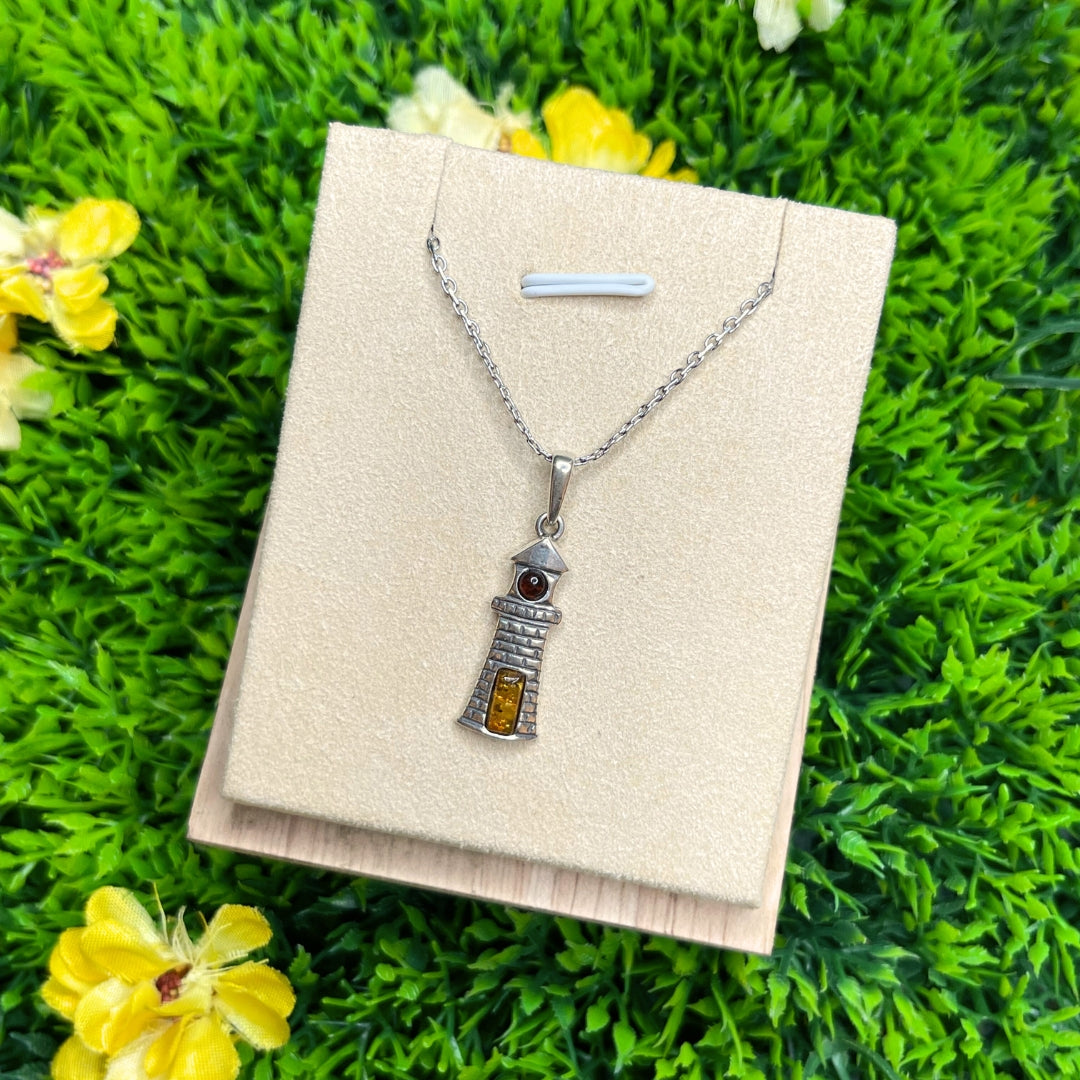 Pendentif Ambre Phare