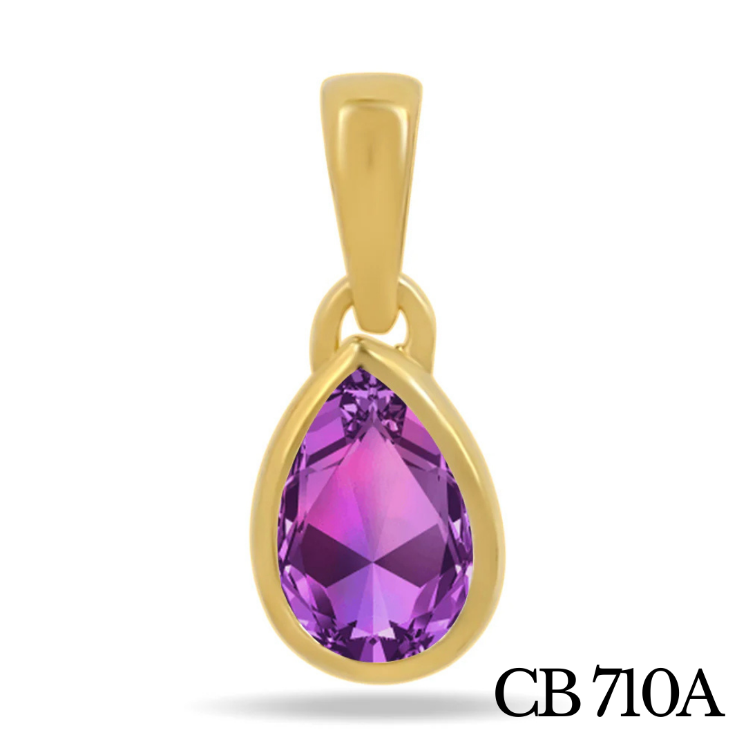 Pendentif solitaire en Améthyste