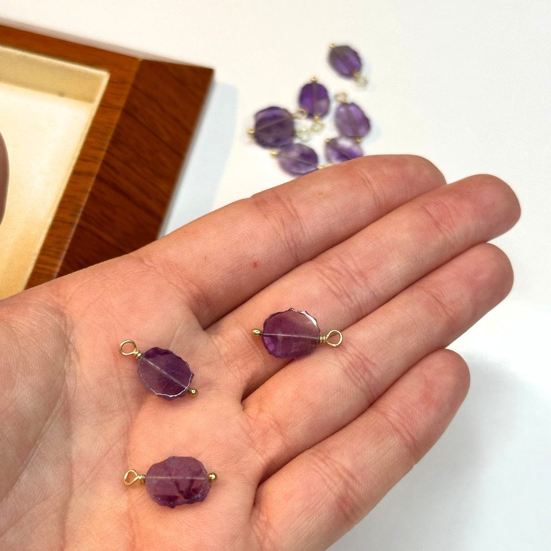 Pendentif Améthyste Plaqué Or