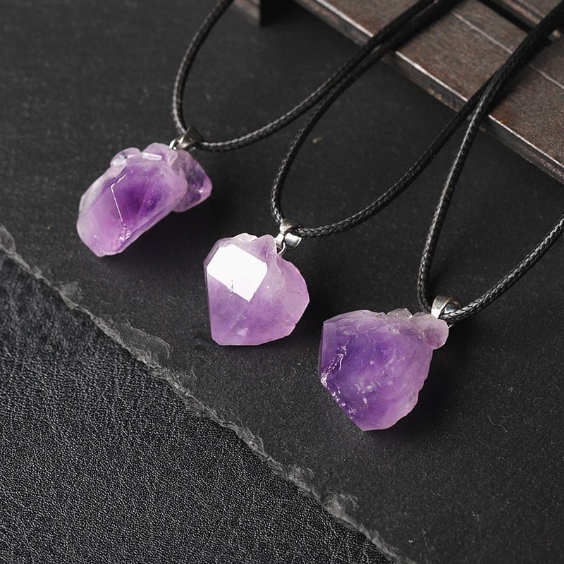 Pendentif Améthyste pointe naturelle