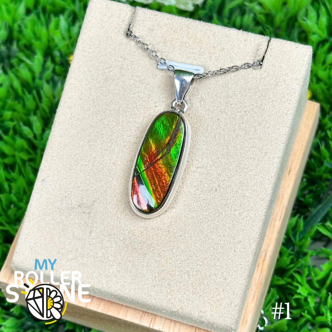 Pendentif Ammolite Argent #1
