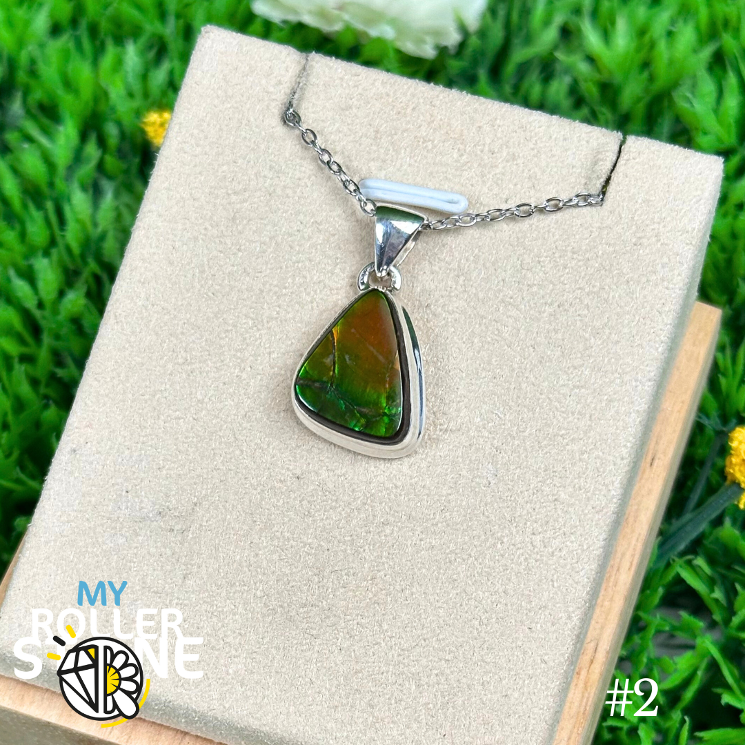 Pendentif Ammolite Argent #2