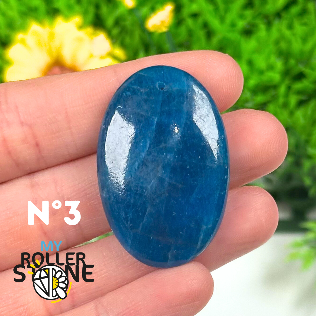 Pendentif Apatite bleue 5A - 3 - Breloques et pendentifs