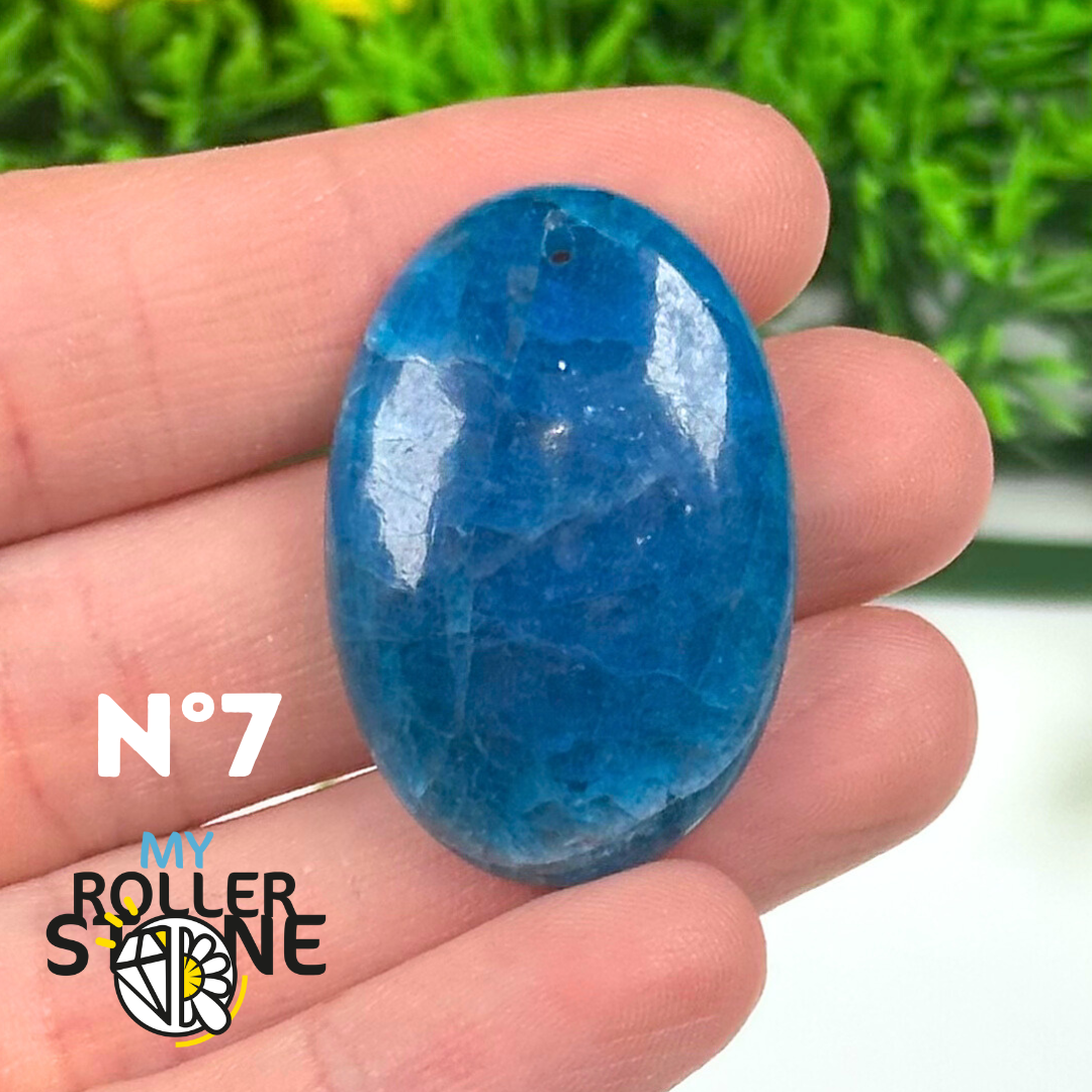 Pendentif Apatite bleue 5A - 7 - Breloques et pendentifs