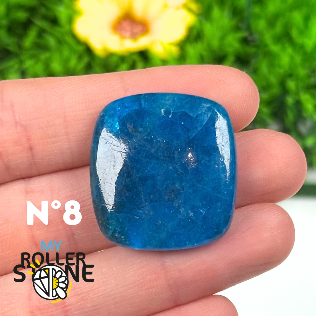 Pendentif Apatite bleue 5A - 8 - Breloques et pendentifs