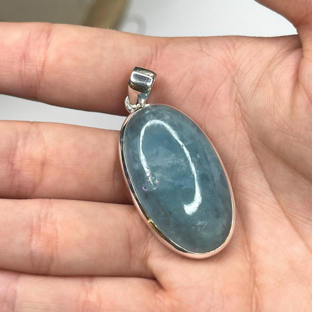 Pendentif Argent Aigue-Marine #13