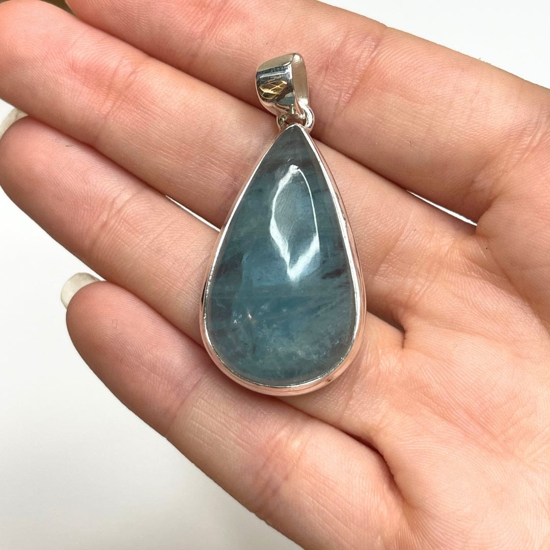 Pendentif Argent Aigue-Marine #9