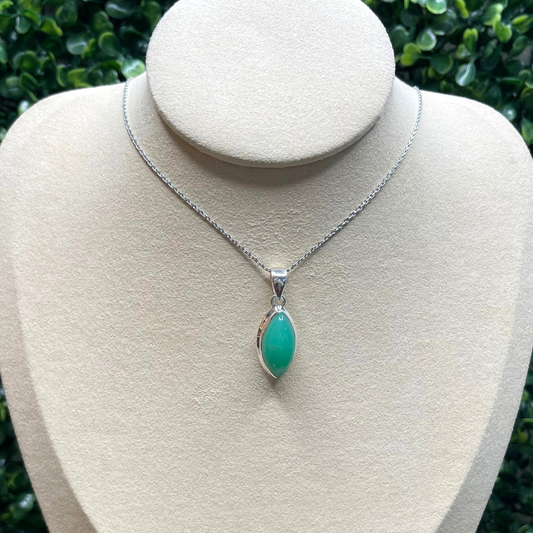 Pendentif Argent Chrysoprase #1