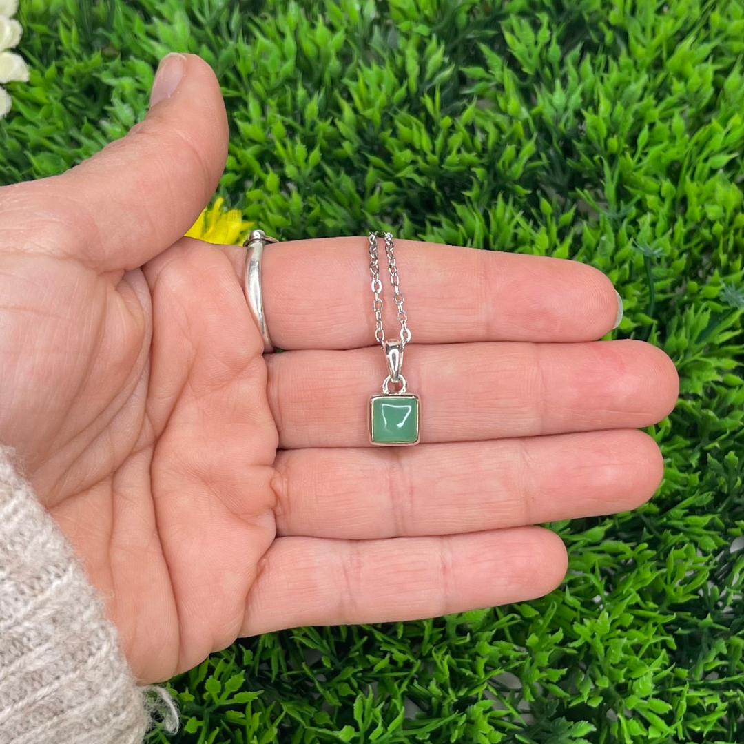 Pendentif Argent 925 Chrysoprase #10