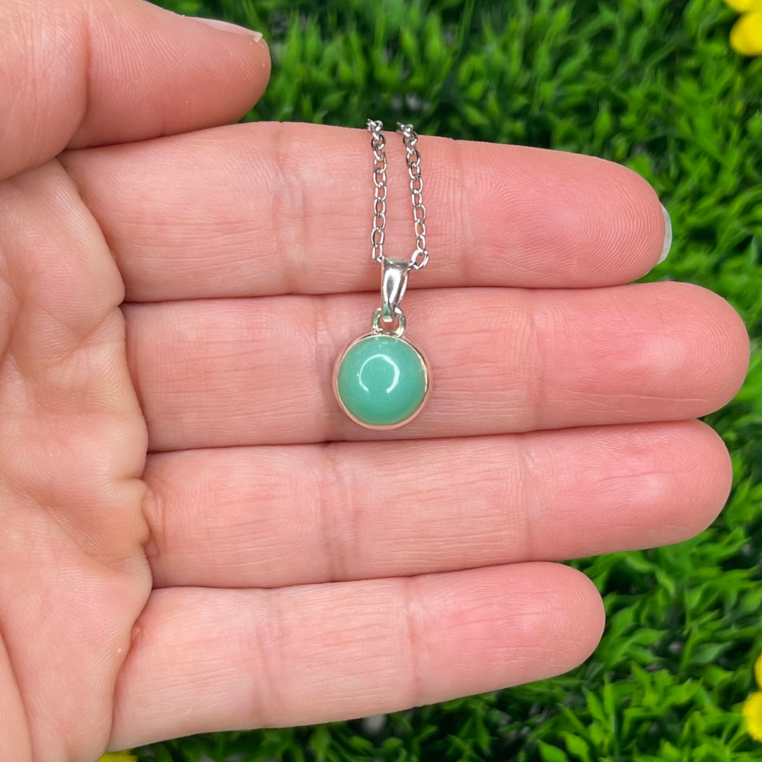 Pendentif Argent 925 Chrysoprase #26