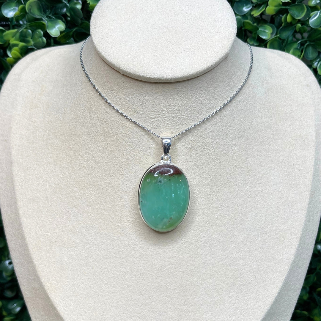 Pendentif Argent Chrysoprase Boulder #2