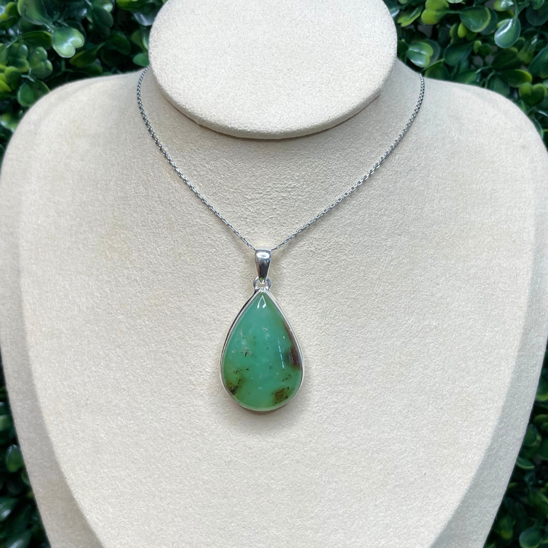 Pendentif Argent Chrysoprase Boulder #3